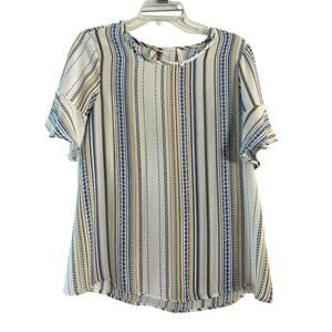 Lime N Chili Striped Top Women's Size Small